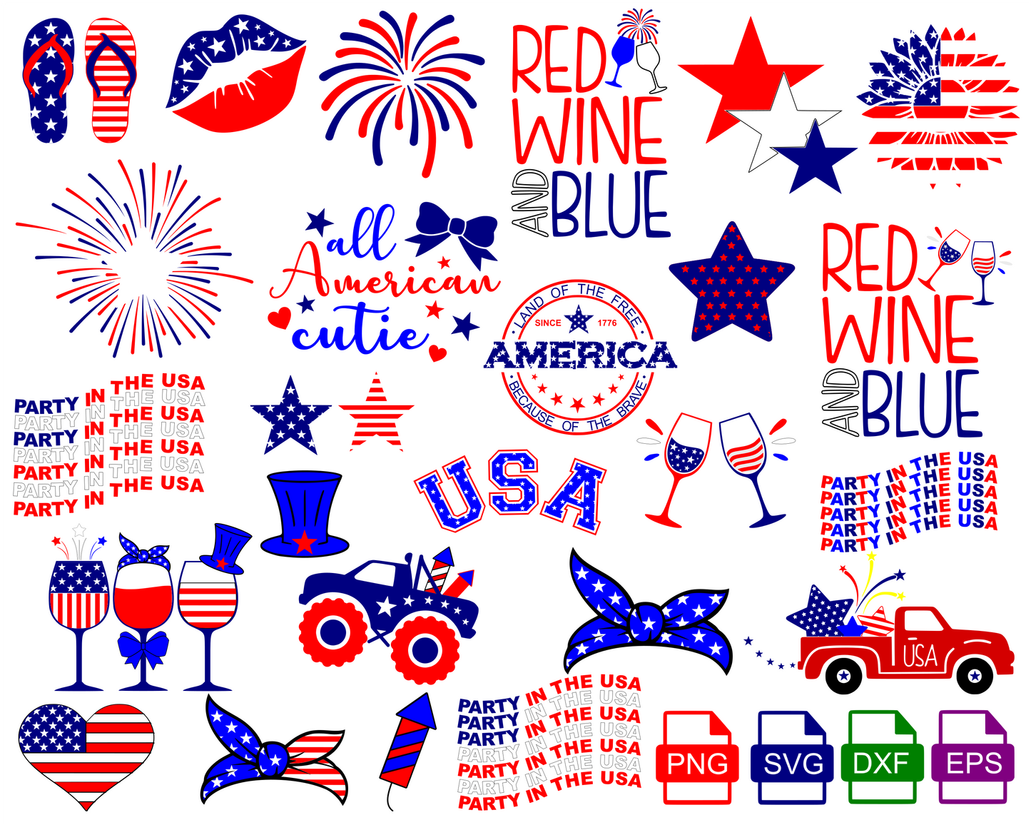 4th of July Digital Design Bundle