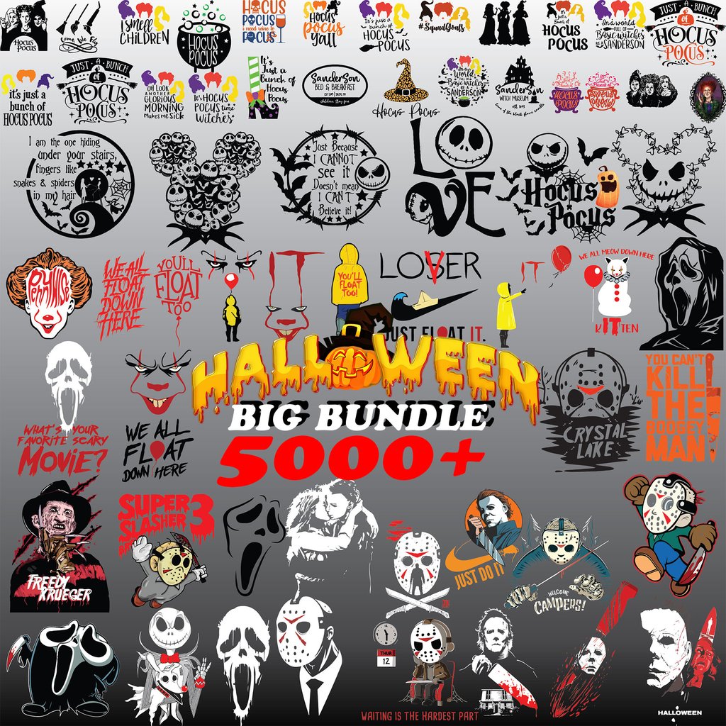 Halloween Digital Designs Bundle – 1000+ Spooky & Horror